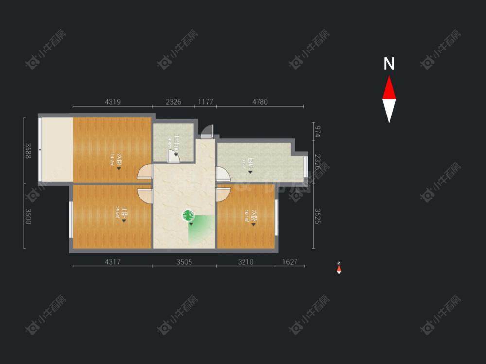 城中花苑房源户型图 常州城中花苑在售二手房源户型图_小牛看房