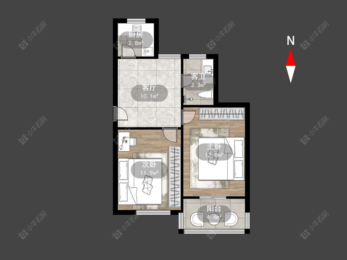 翠竹新村南区房源户型图 常州翠竹新村南区在售二手房源户型图_小牛看房