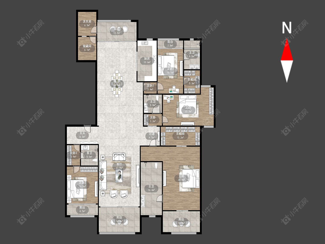 雅居乐星河湾房源户型图 常州雅居乐星河湾在售二手房源户型图_小牛看房