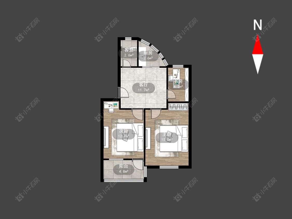 翠竹新村南区房源户型图 常州翠竹新村南区在售二手房源户型图_小牛看房