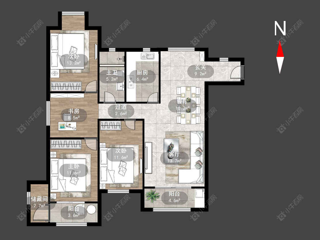 华润国际一期房源户型图 常州华润国际一期在售二手房源户型图_小牛看房