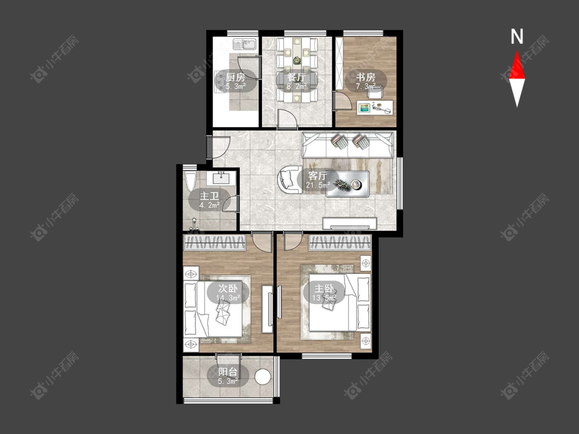 常州玉兰苑在售二手房源户型图_小牛看房