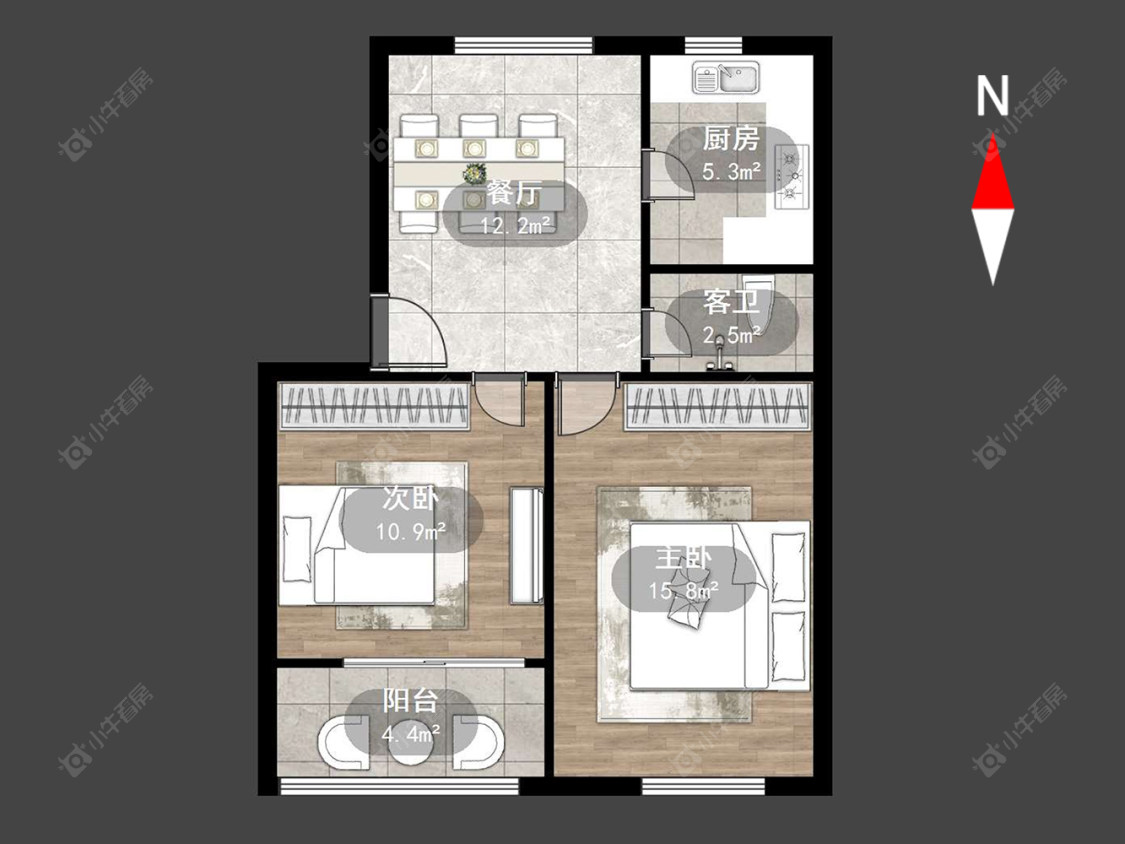 常州戚中街在售二手房源户型图_小牛看房