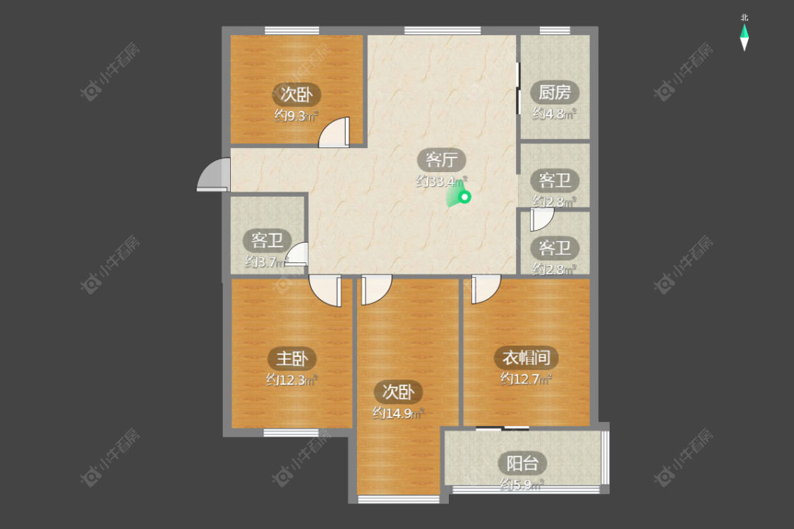 常州丽宝第花苑在售二手房源户型图_小牛看房