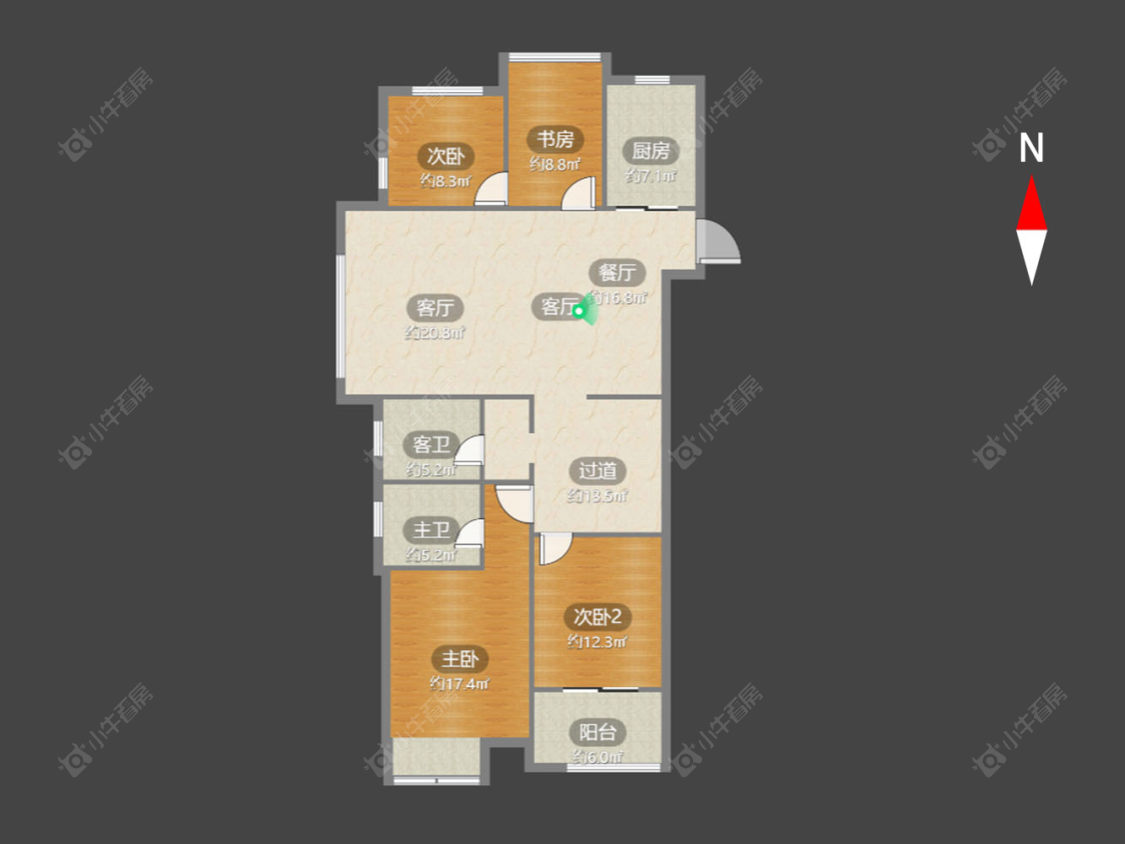 常州阳光龙庭在售二手房源户型图_小牛看房