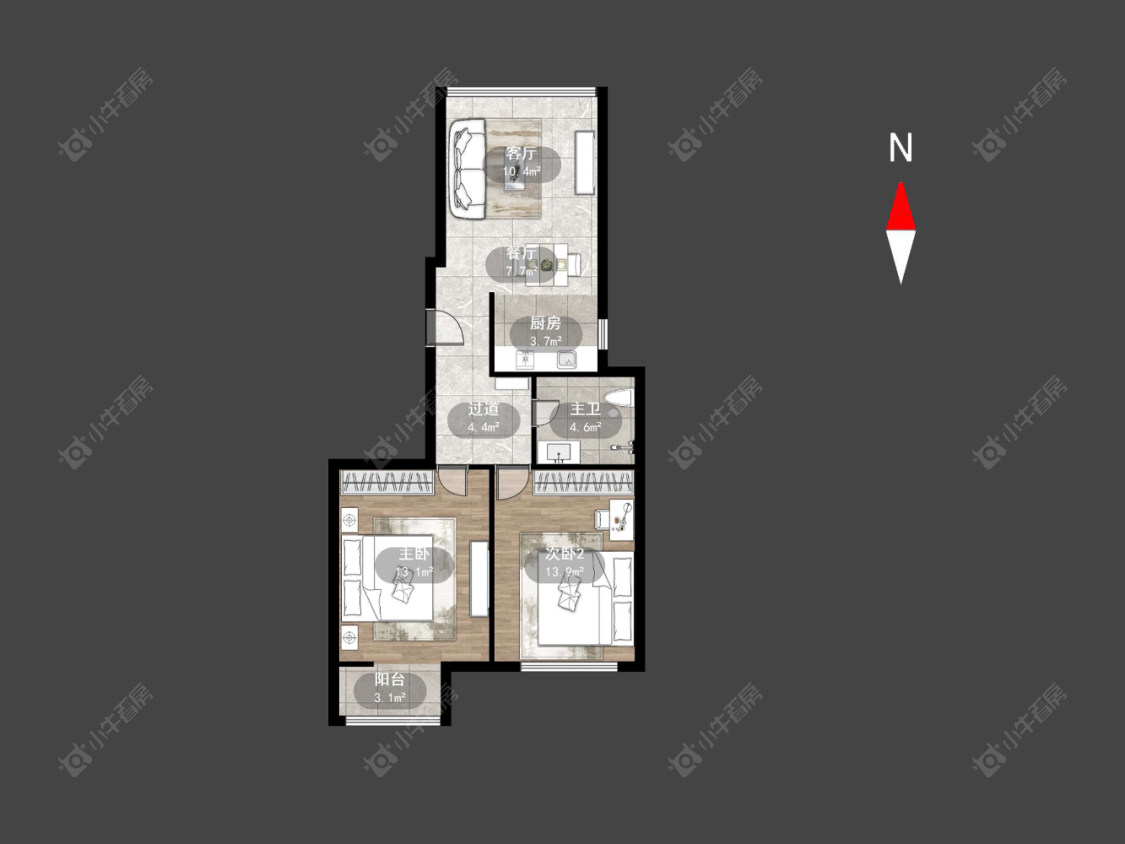 常州玲珑花园在售二手房源户型图_小牛看房