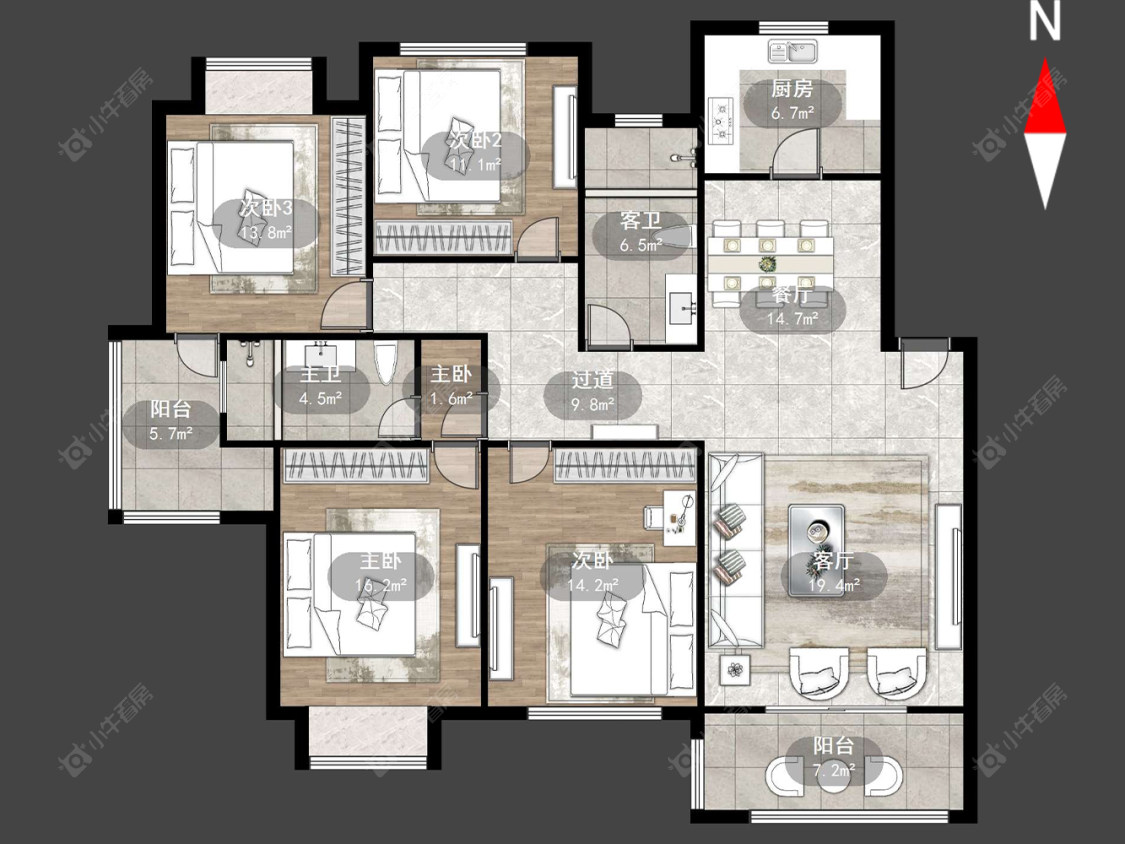 青洋花苑房源户型图 常州青洋花苑在售二手房源户型图_小牛看房