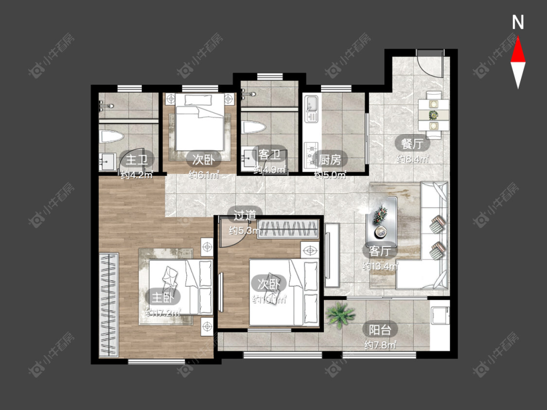 常州蔚蓝天地三四期在售二手房_小牛看房