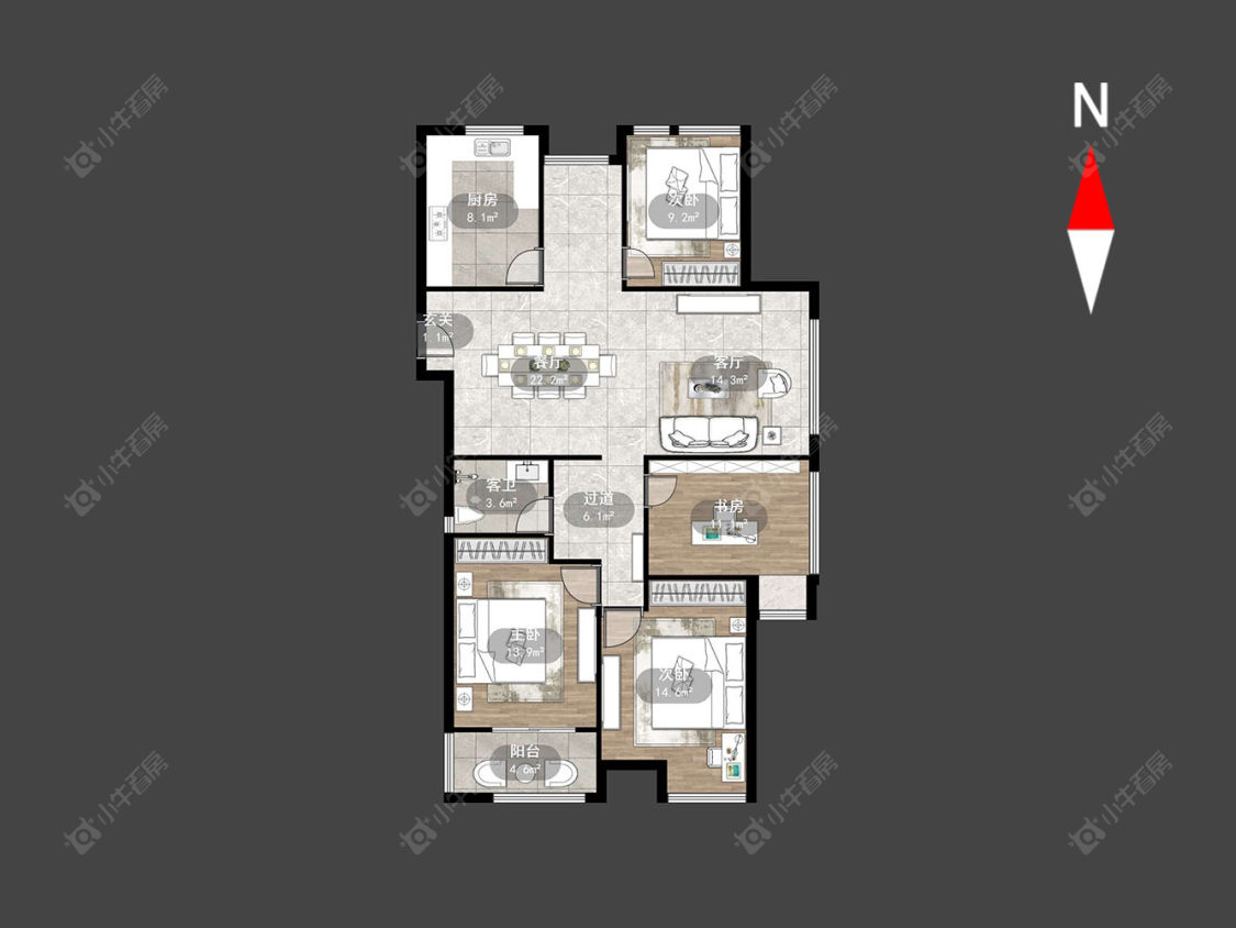 常州永宁雅苑在售二手房源户型图_小牛看房