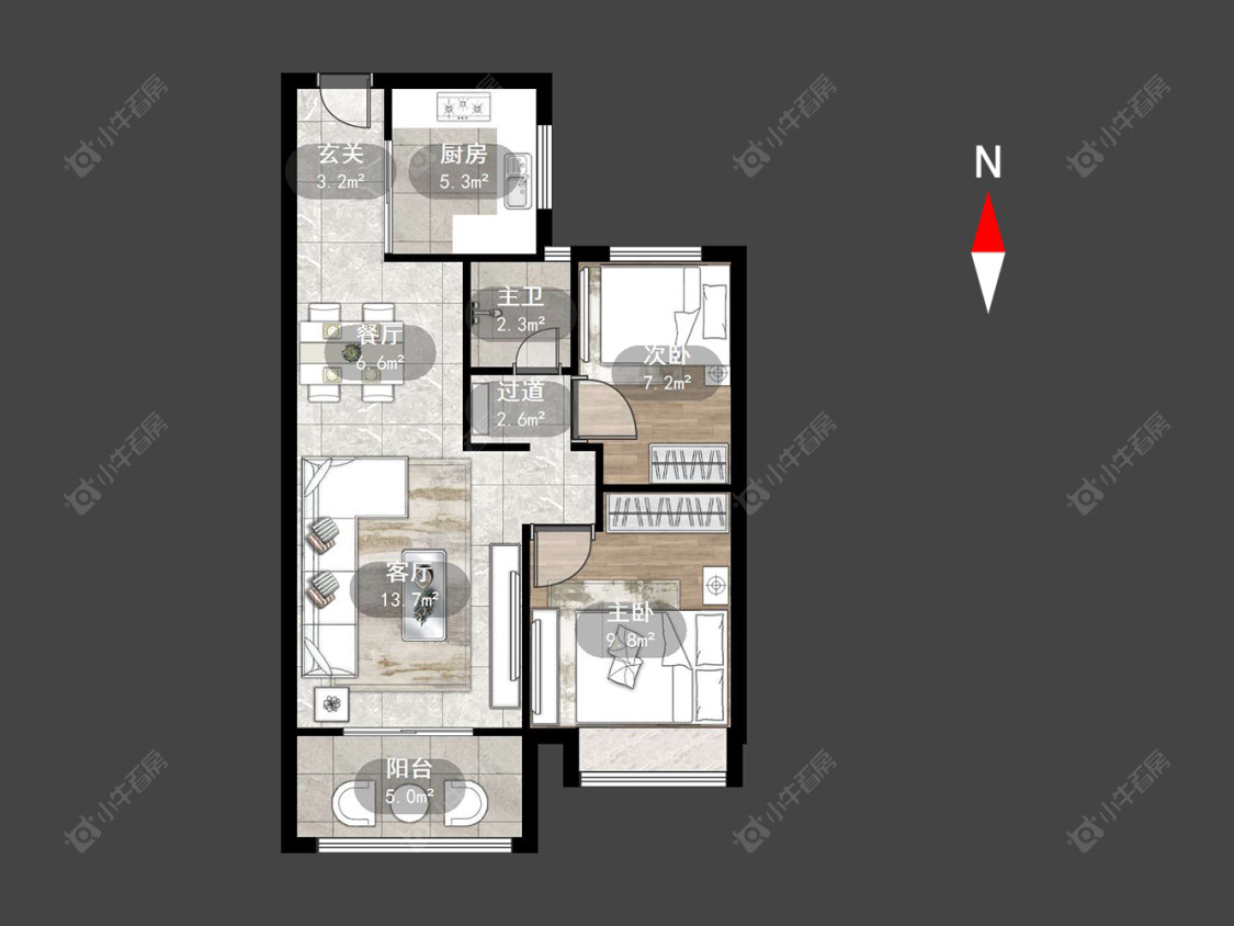 常州锦上香郡在售二手房源户型图_小牛看房