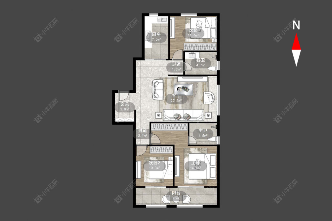 常州弘阳燕澜风华三区在售二手房源户型图_小牛看房