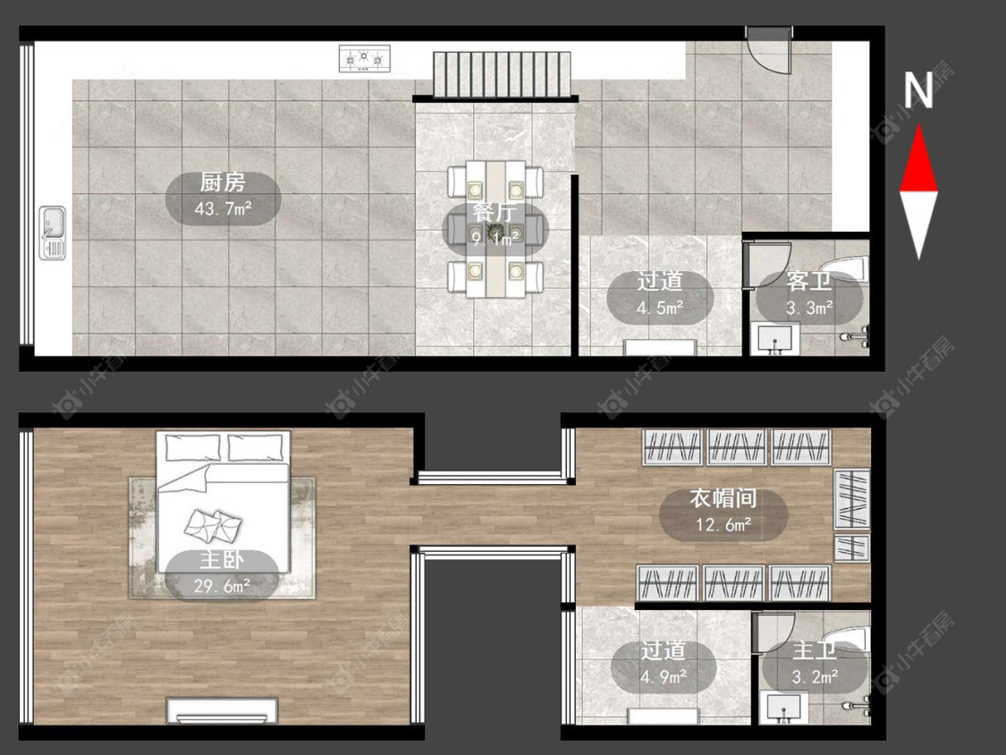 常州天安数码城公寓在售二手房源户型图_小牛看房