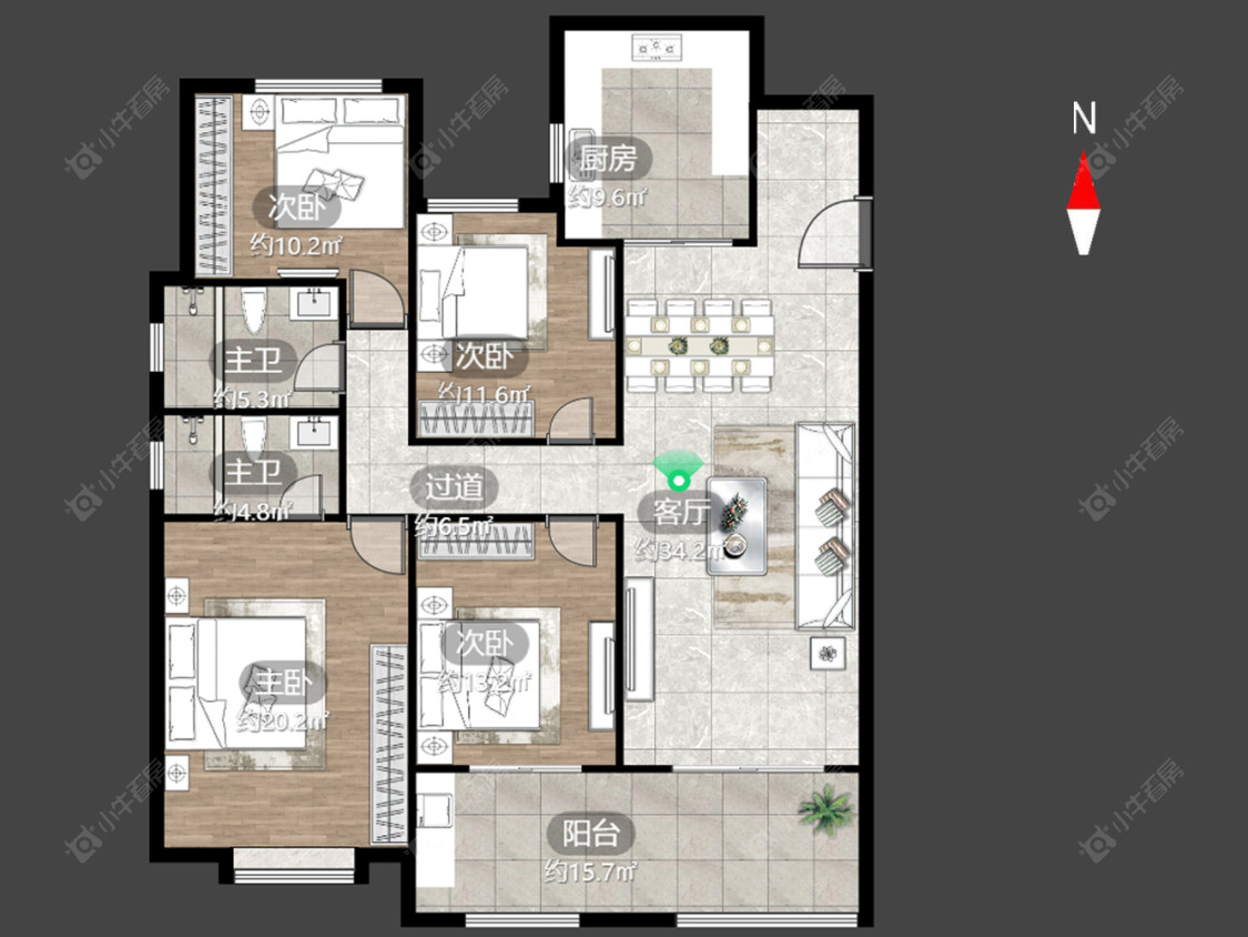 常州泰和之春在售二手房源户型图_小牛看房