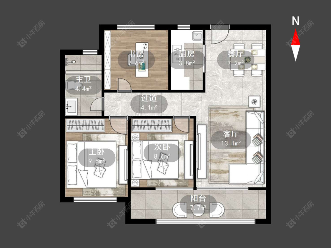 文澜国宾房源户型图 常州文澜国宾在售二手房源户型图_小牛看房