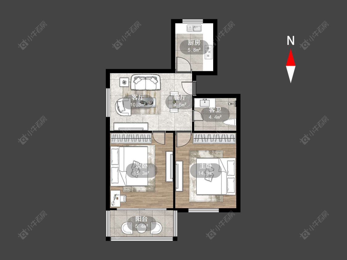 常州北环新村武进小区在售二手房源户型图_小牛看房