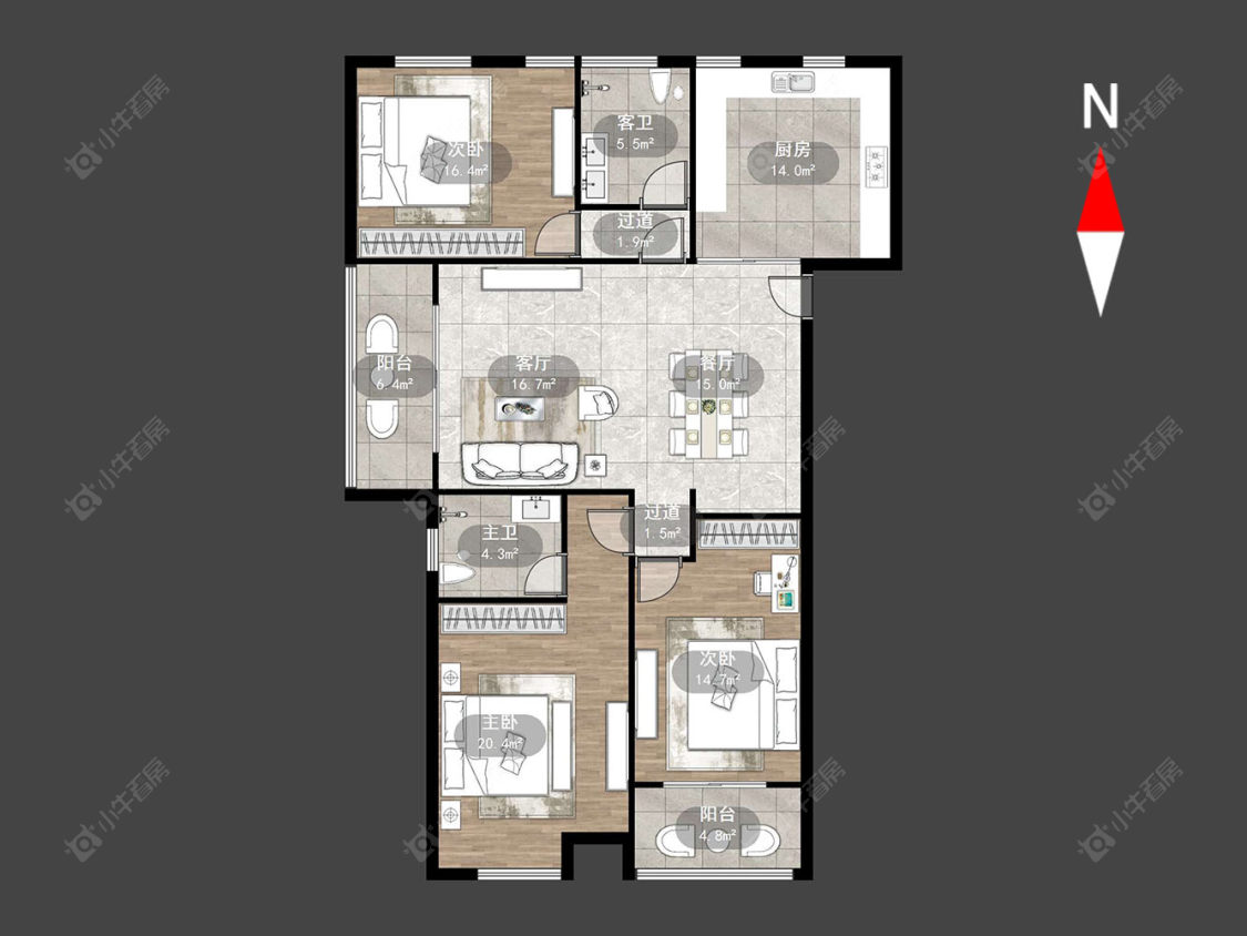 常州聚荣嘉园在售二手房源户型图_小牛看房