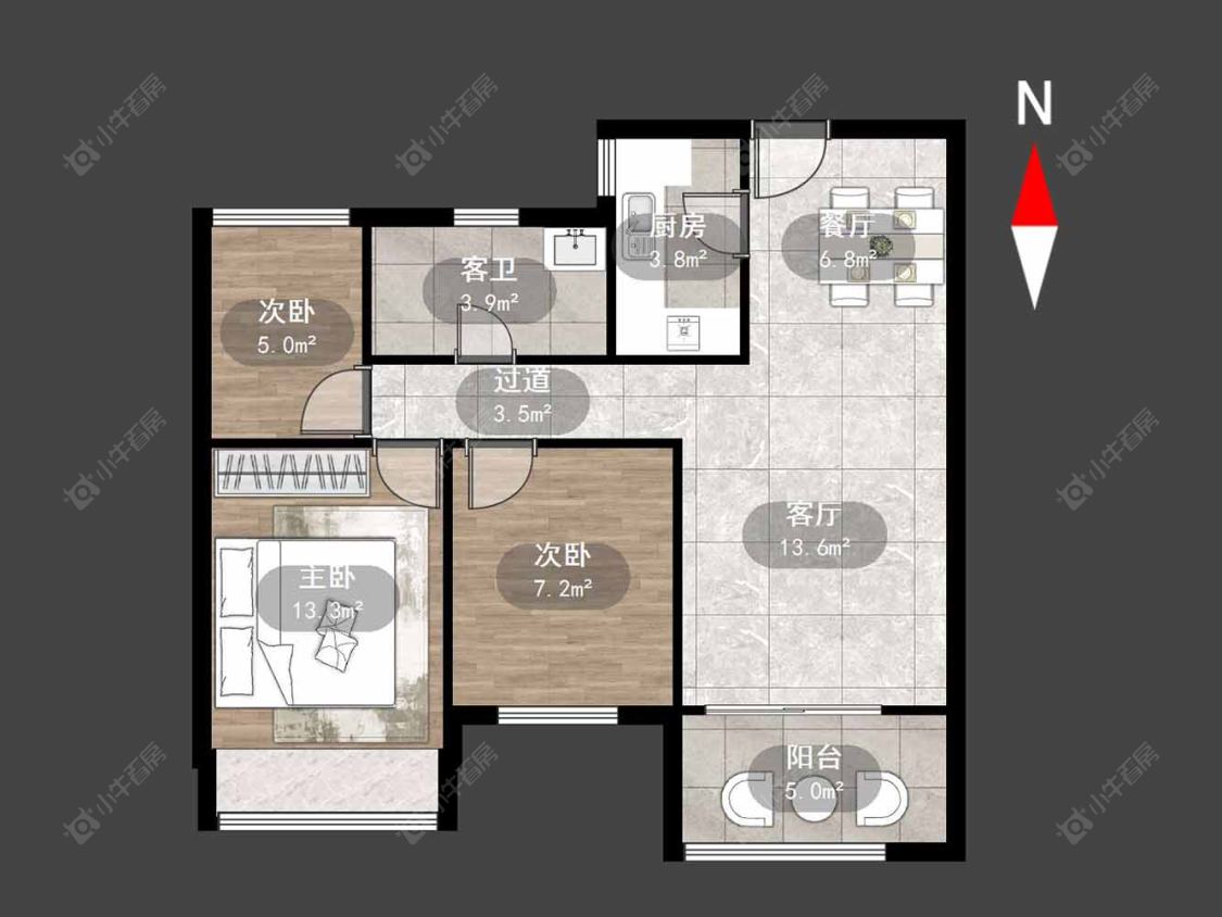 常州凯尔锋度在售二手房源户型图_小牛看房