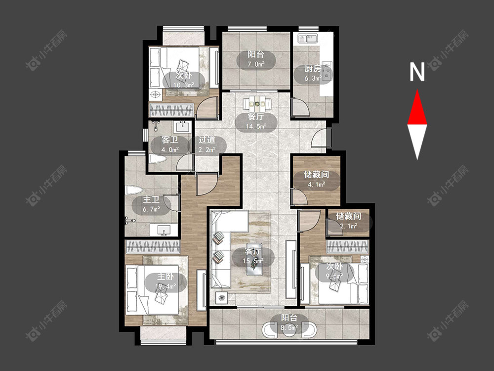 绿城江南里房源户型图 常州绿城江南里在售二手房源户型图_小牛看房