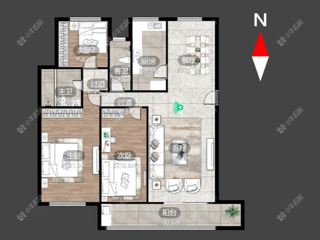 常州绿都万和城二区在租房源_小牛看房