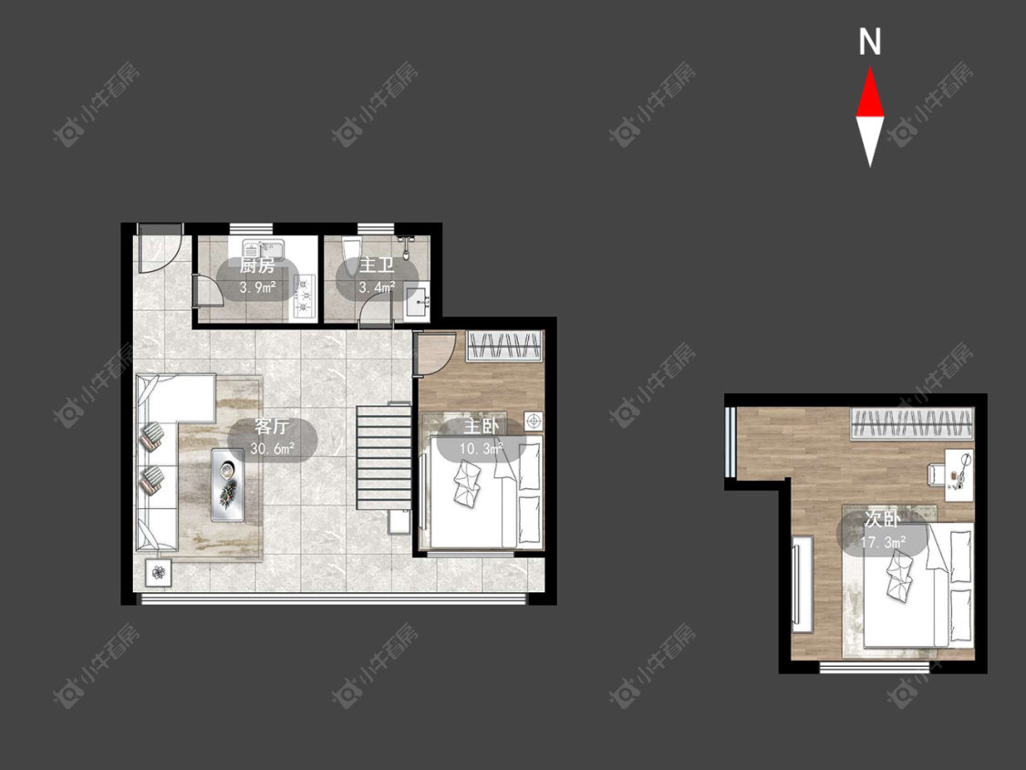 常州金巢公寓在售二手房源户型图_小牛看房
