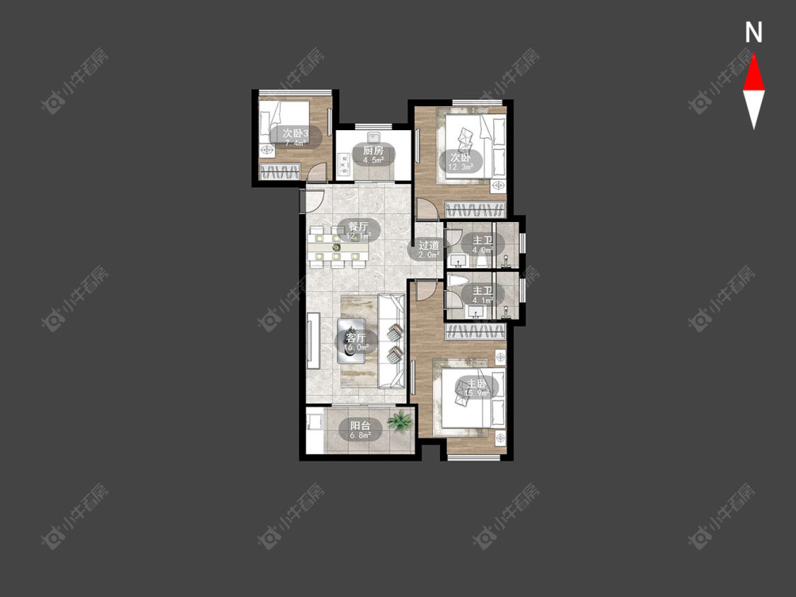 常州梧桐香郡一期在售二手房源_小牛看房