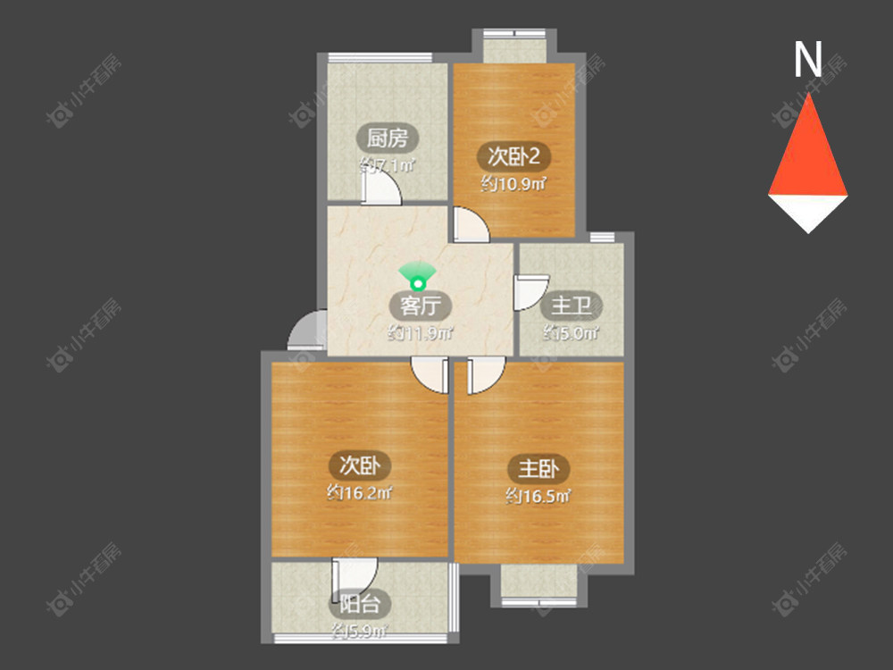 常州陈渡新苑在售二手房源户型图_小牛看房