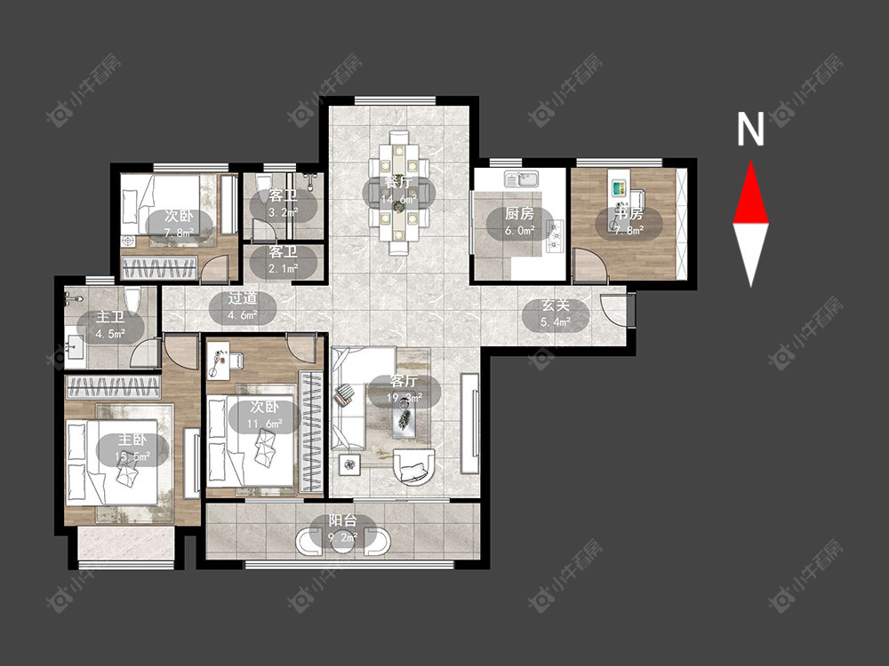 弘建壹品房源户型图 常州弘建壹品在售二手房源户型图_小牛看房