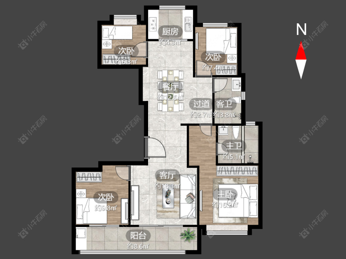 衡麓世家房源户型图 常州衡麓世家在售二手房源户型图_小牛看房