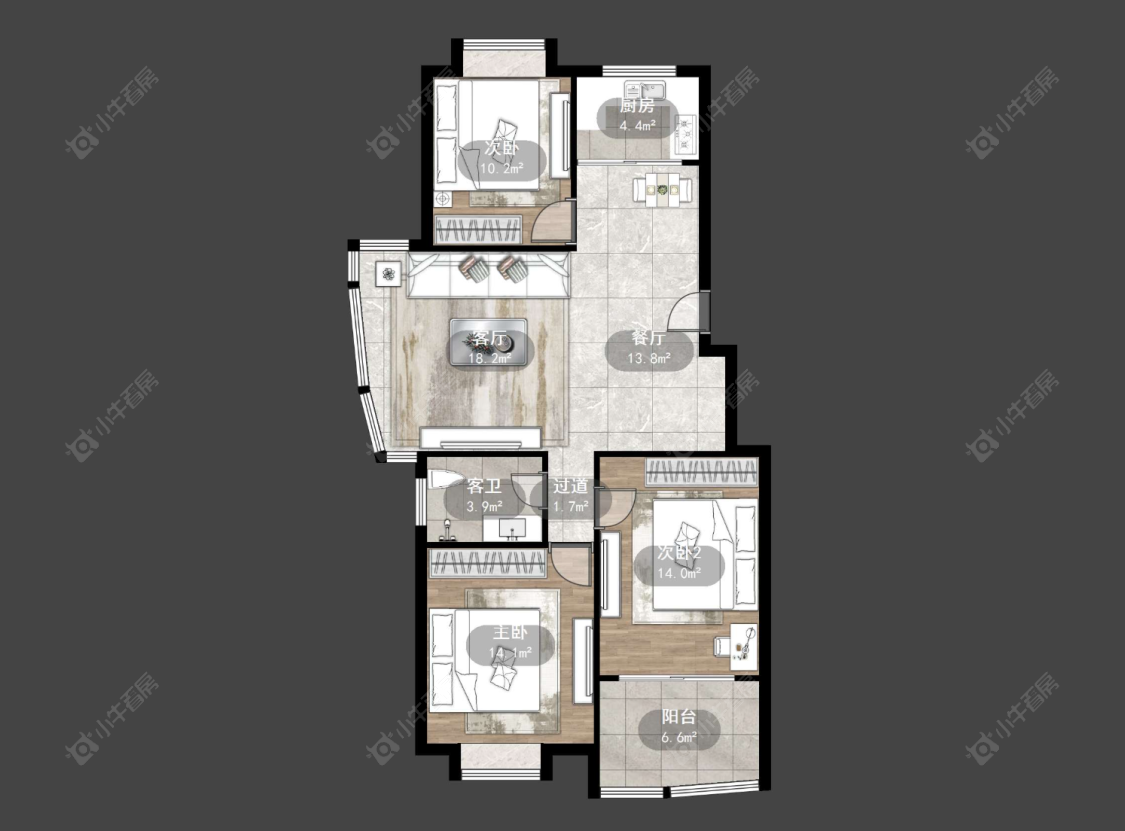 橄榄城房源户型图 常州橄榄城在售二手房源户型图_小牛看房