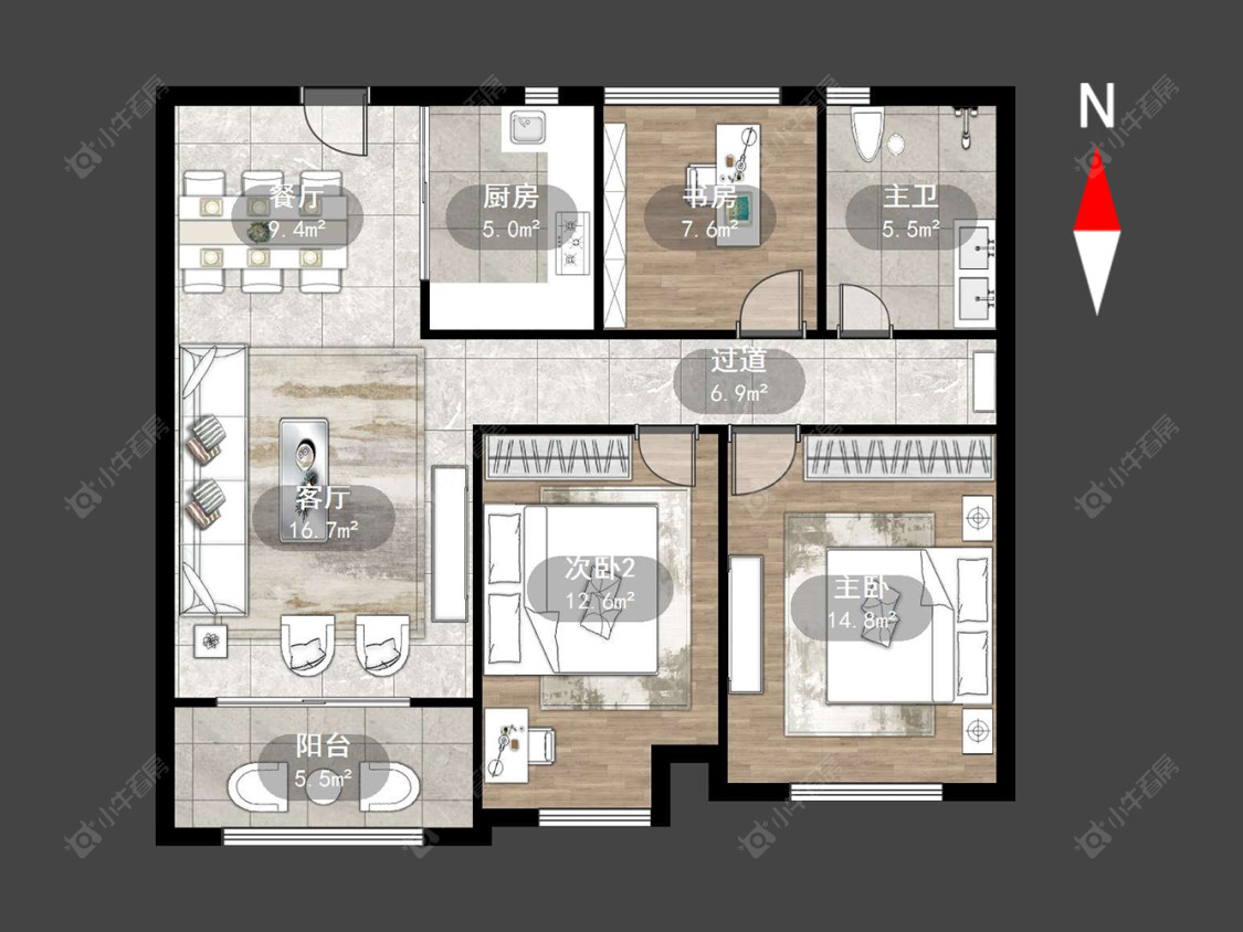 牡丹水岸国际房源户型图 常州牡丹水岸国际在售二手房源户型图_小牛看房