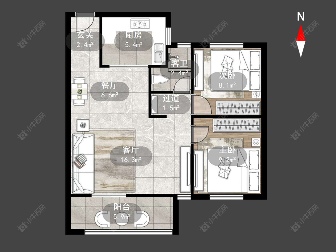 常州山水雅居在售二手房源户型图_小牛看房