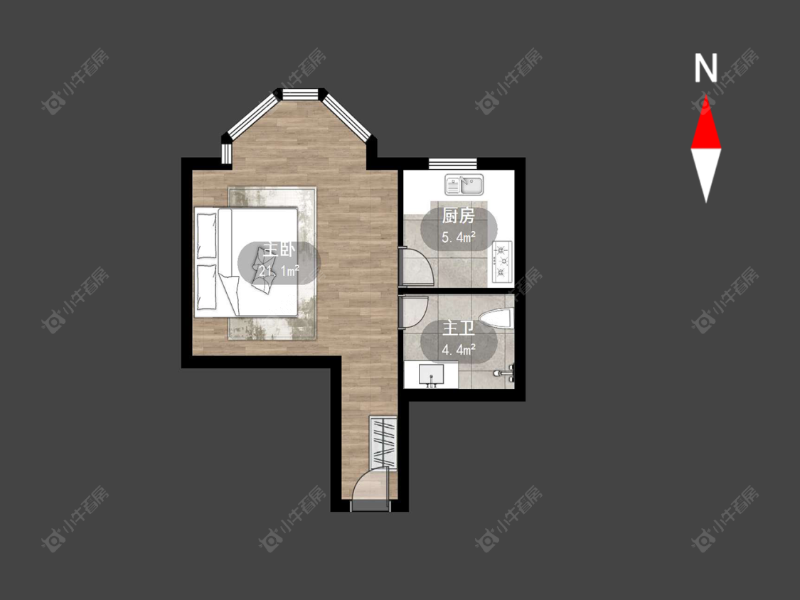 常州府琛商务广场在售二手房源户型图_小牛看房