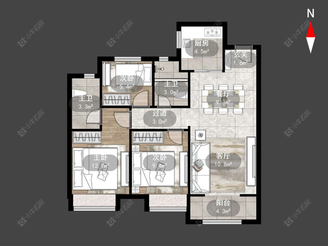常州桃李东方在售二手房源户型图_小牛看房