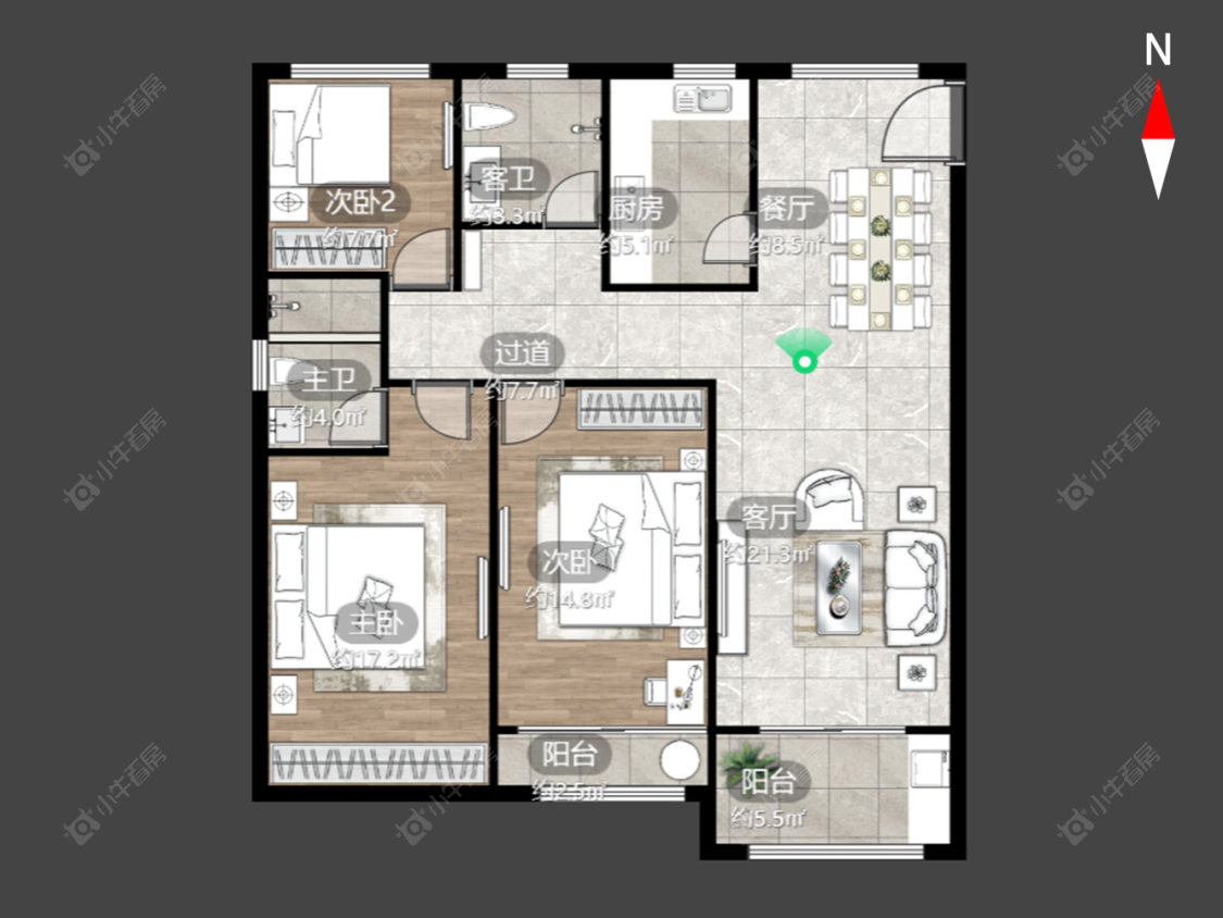 路劲天隽峰荟房源户型图 常州路劲天隽峰荟在售二手房源户型图_小牛看房