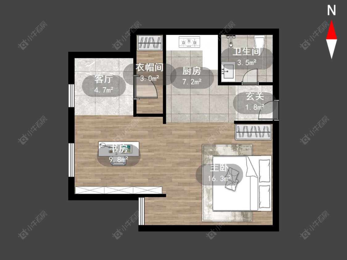 公园路房源户型图 常州公园路在售二手房源户型图_小牛看房