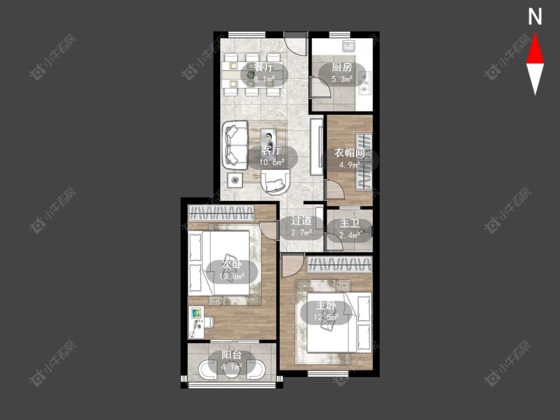 常州红星新村在售二手房源户型图_小牛看房