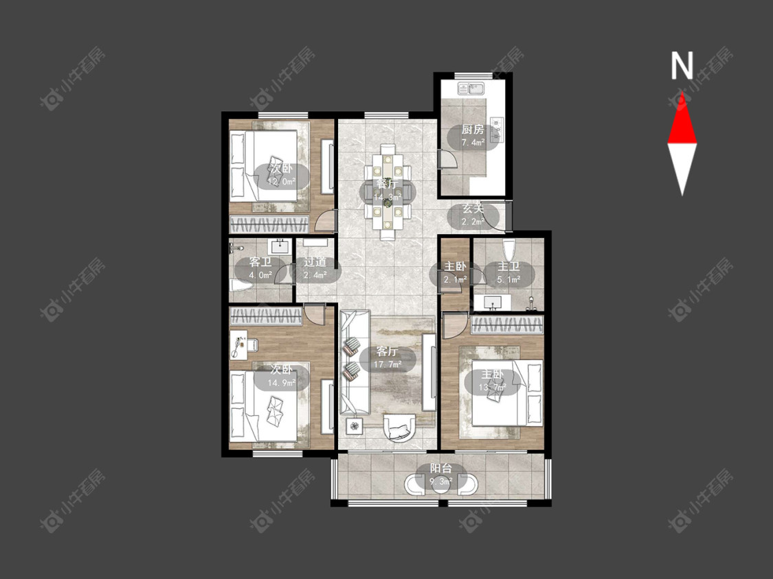 常州翠竹新村南区在售二手房源户型图_小牛看房