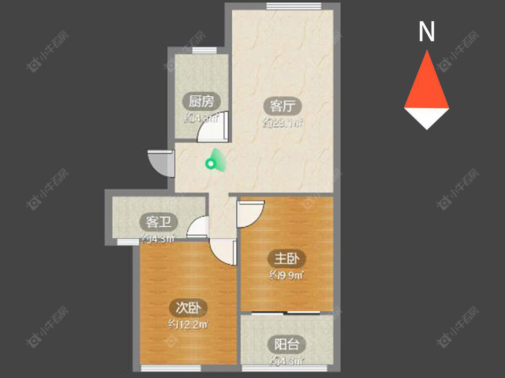 常州新城南都花海在售二手房源户型图_小牛看房