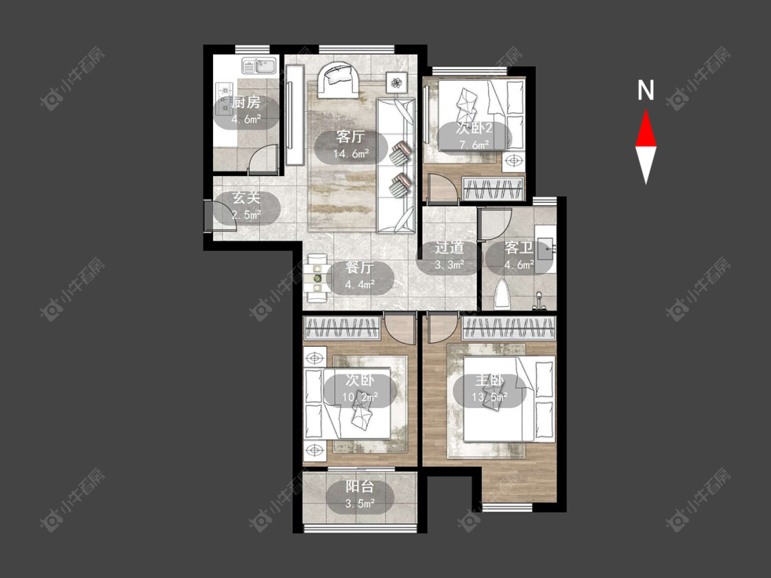 常州香缇湾花园在售二手房源户型图_小牛看房