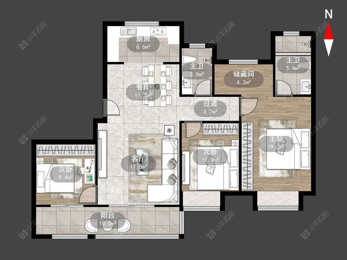 常州龙名仕豪庭在售二手房源户型图_小牛看房