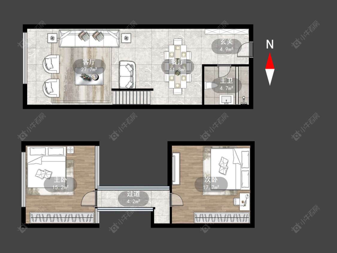常州中港商务大厦在售二手房源户型图_小牛看房