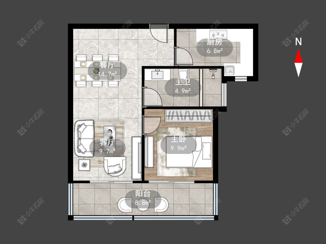 常州曹山未来城在售二手房源户型图_小牛看房