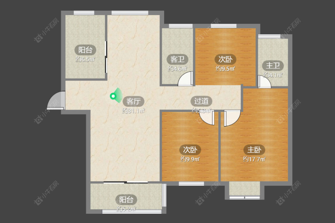 常州华润国际三期在售二手房源户型图_小牛看房