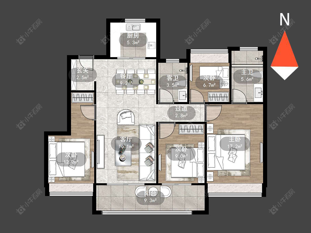 常州新城华宇悦隽公馆在售二手房源户型图_小牛看房