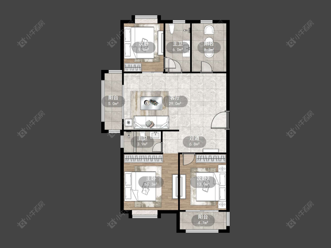 丹阳天悦名城在售二手房源户型图_小牛看房