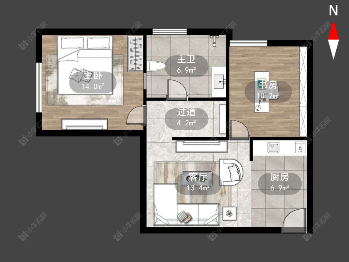 常州凯纳商务广场在售二手房源户型图_小牛看房