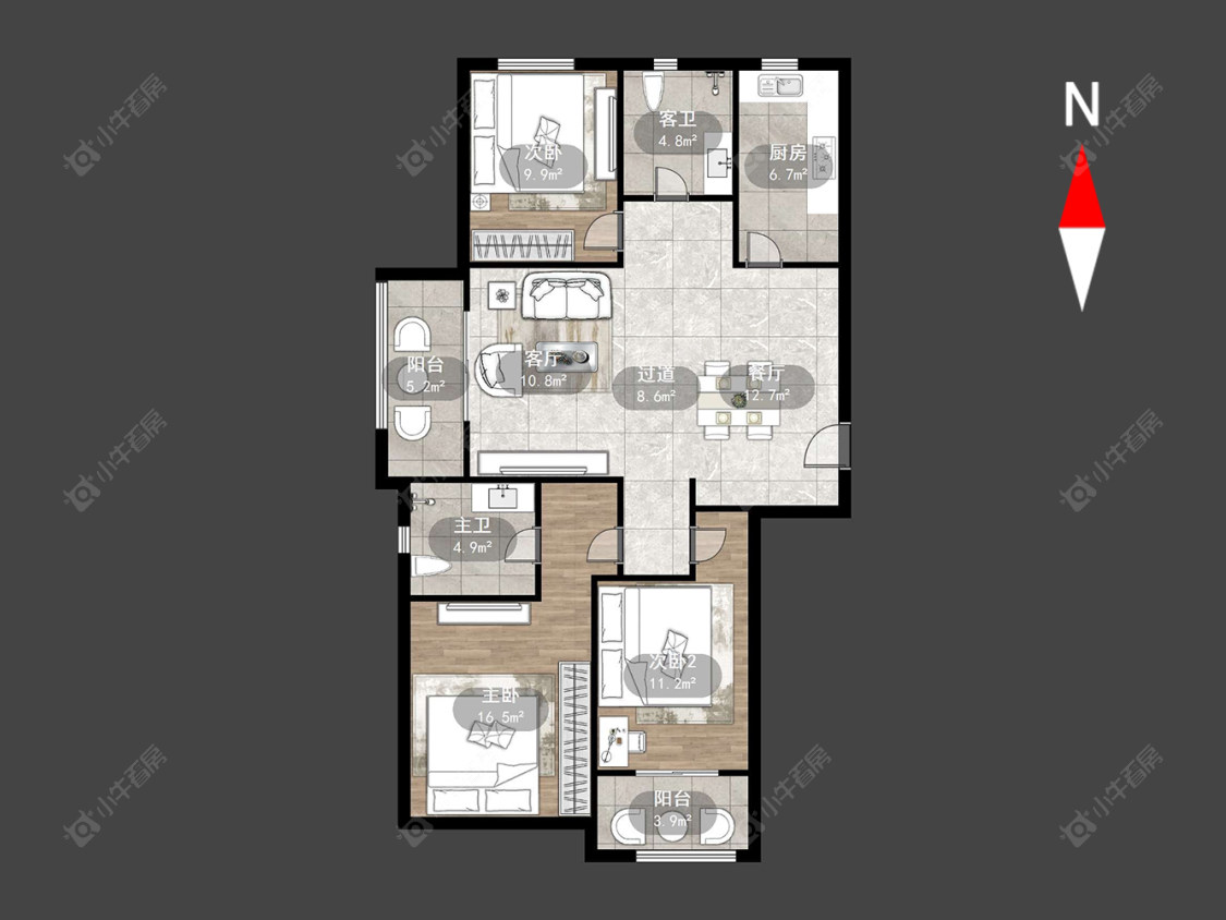 清水湾花园三期房源户型图 常州清水湾花园三期在售二手房源户型图_小牛看房