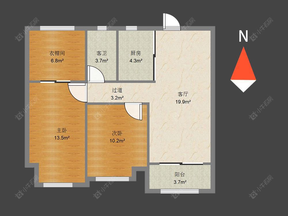 常州龙湖龙誉城四期在售二手房源户型图_小牛看房