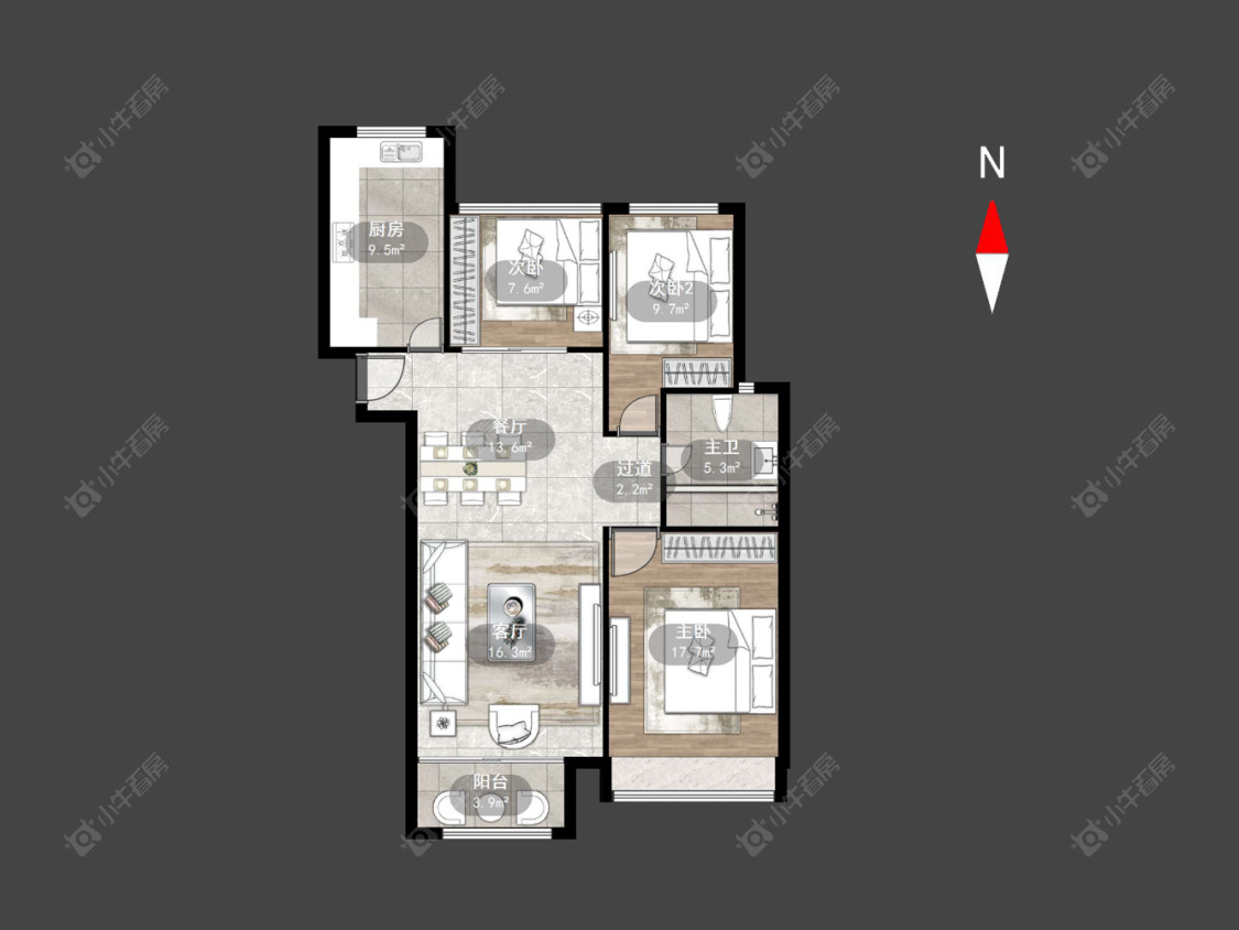 常州九龙仓时代上院在售二手房源户型图_小牛看房