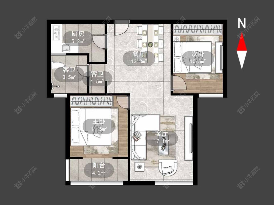澳新风情街房源户型图 常州澳新风情街在售二手房源户型图_小牛看房